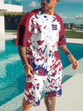 New York Giants Limited Edition Top And Shorts Two-Piece Suits