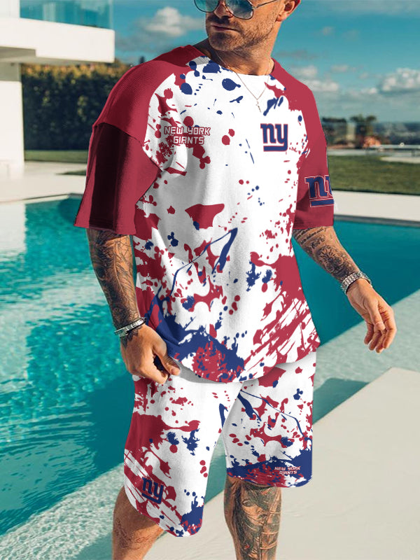 New York Giants Limited Edition Top And Shorts Two-Piece Suits