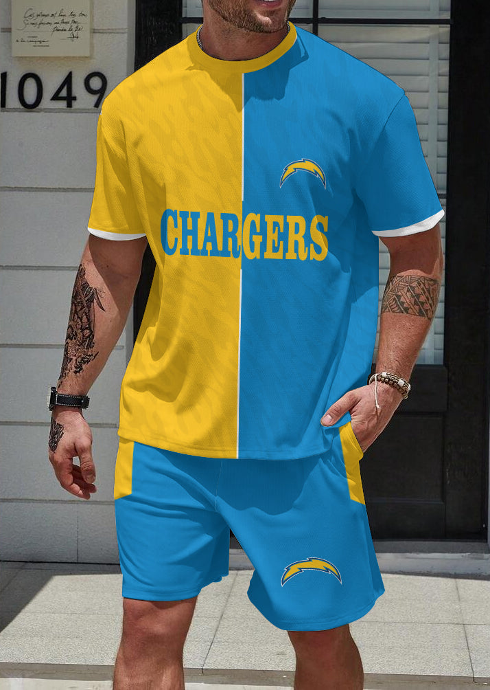 Los Angeles Chargers  Limited Edition Top And Shorts Two-Piece Suits