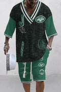 New York Jets Limited Edition Top And Shorts Two-Piece Suits