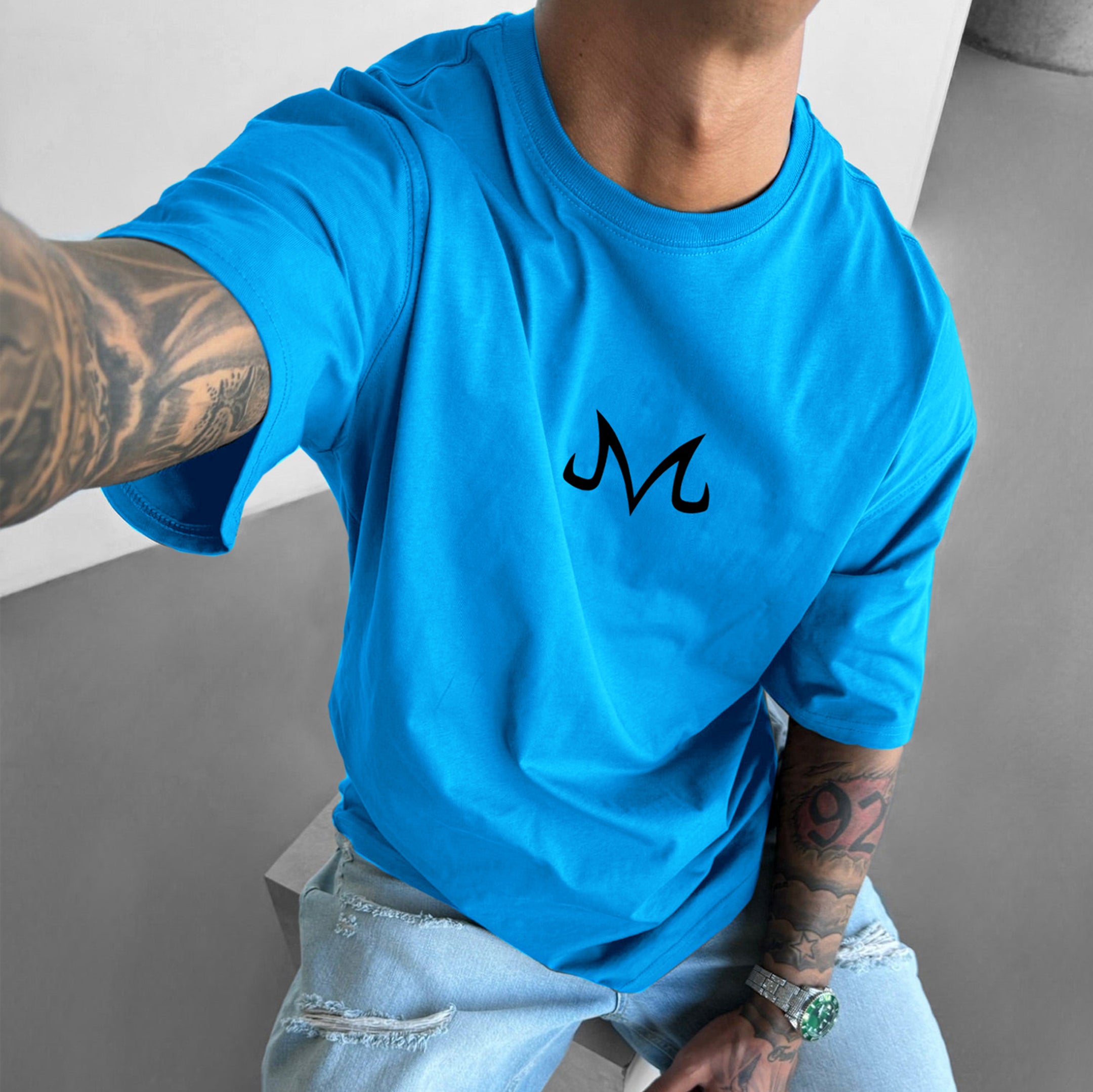 Oversize Devil King Dabra Print Tee