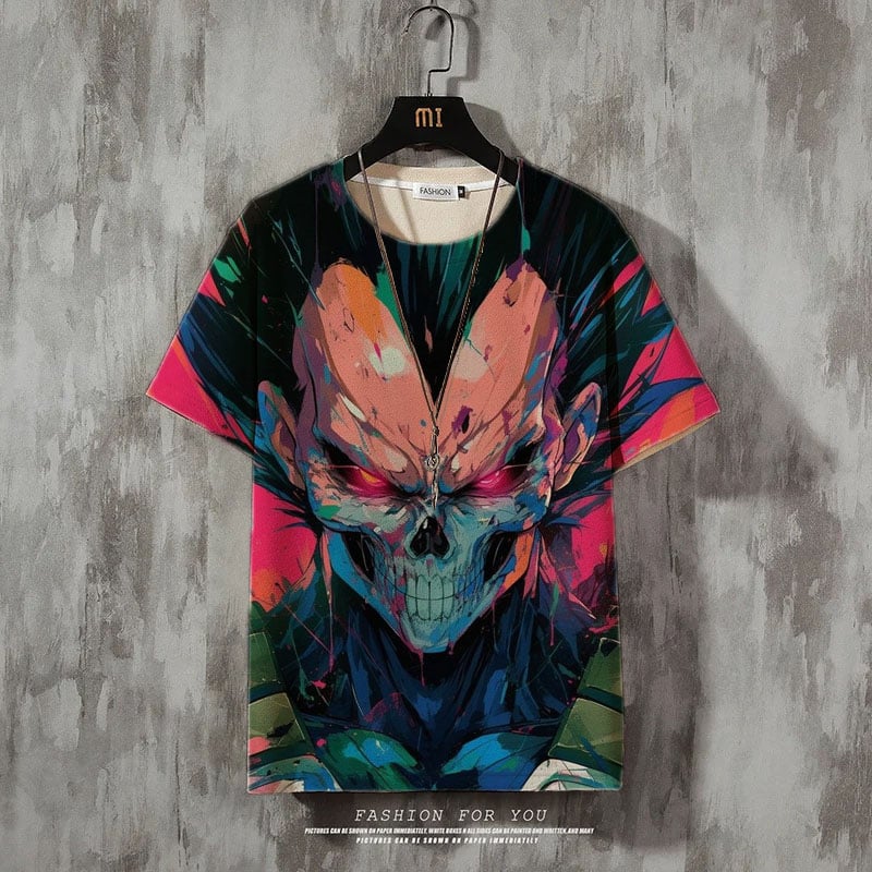 Men's Fashion Print Casual Short Sleeve T-Shirt
