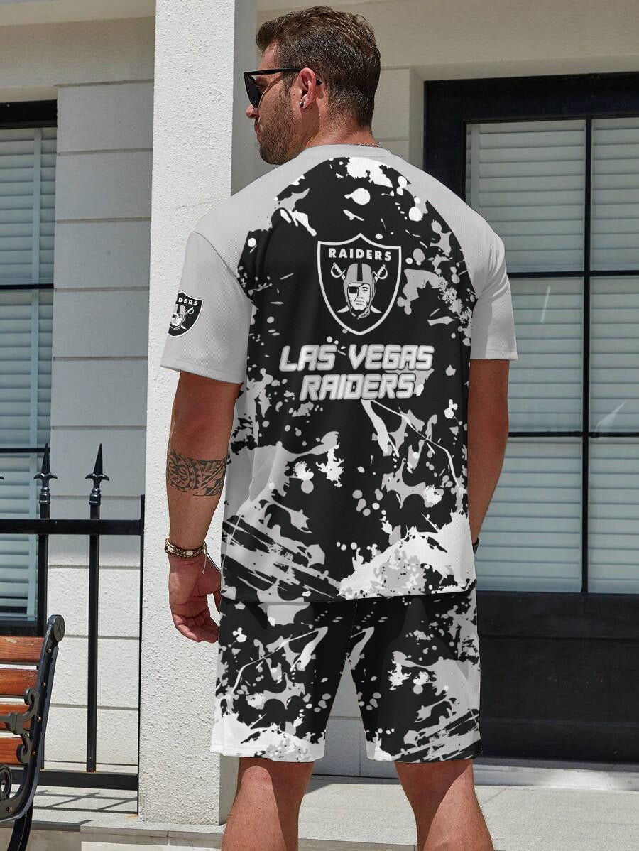 Las Vegas Raiders Limited Edition Top And Shorts Two-Piece Suits