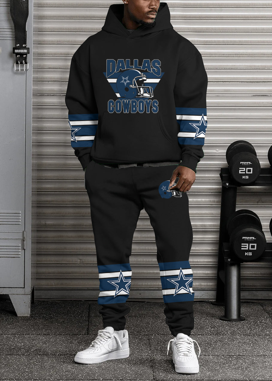 Dallas Cowboys 3D Printed Pullover Hoodie And Sweatpant 2pcs Tracksuits