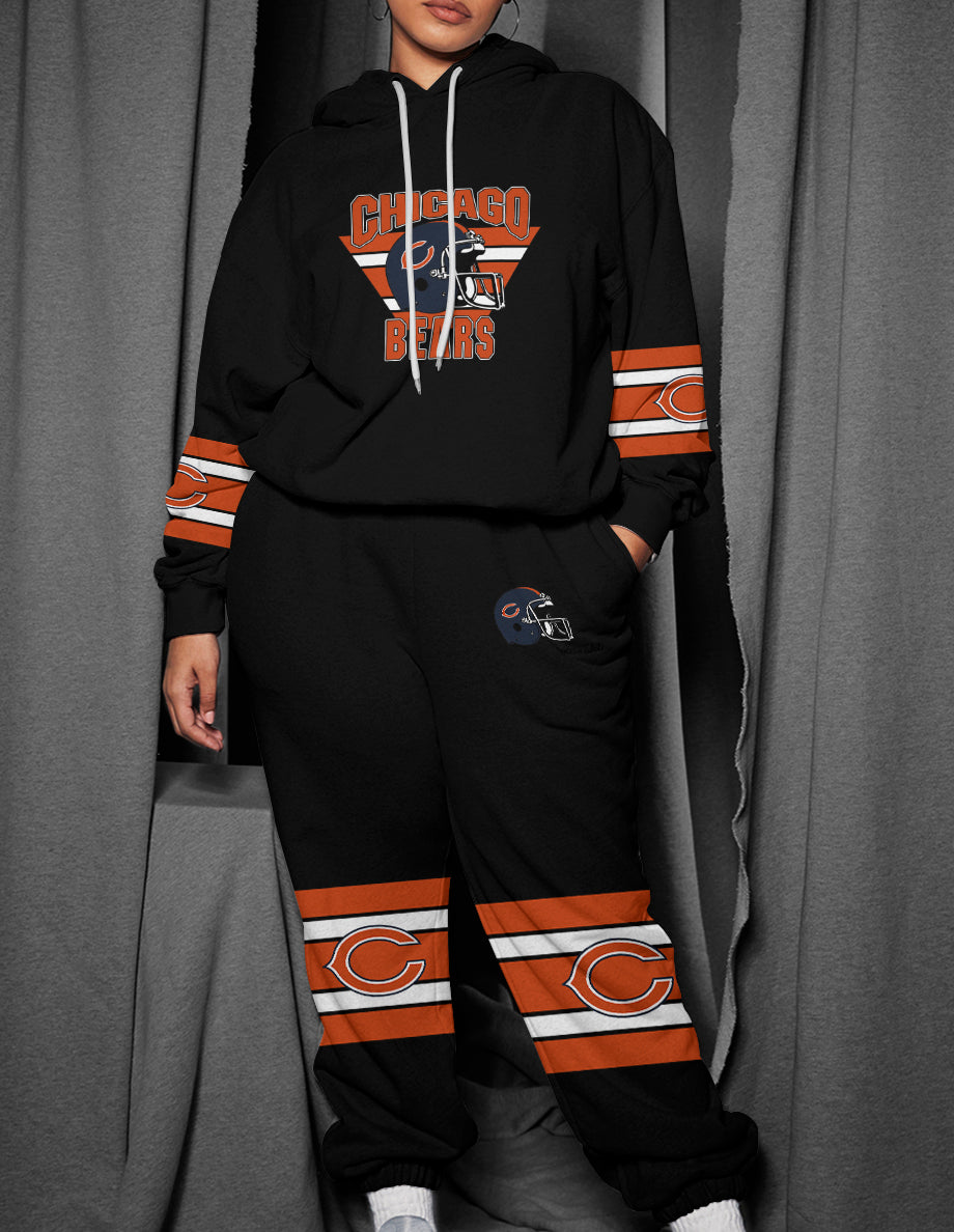 Chicago Bears 3D Printed Pullover Hoodie And Sweatpant 2pcs Tracksuits