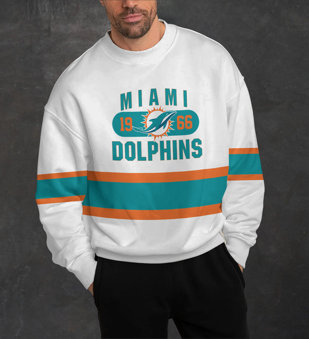 Miami Dolphins 3D Limited Edition Crew Neck sweatshirt