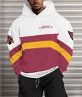 Arizona Cardinals Printed Hooded Pocket Pullover Hoodie