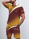 Washington Commanders Limited Edition ZIP Polo Shirt And Shorts Two-Piece Suits