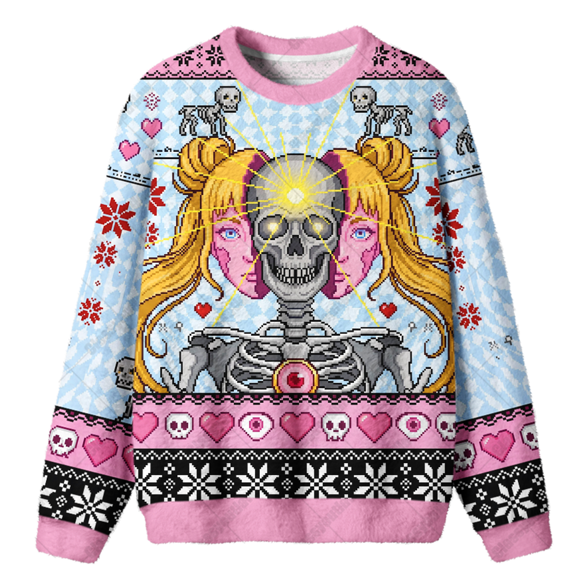 MAGIC SKULL UGLY CHRISTMAS SWEATSHIRT — image 1