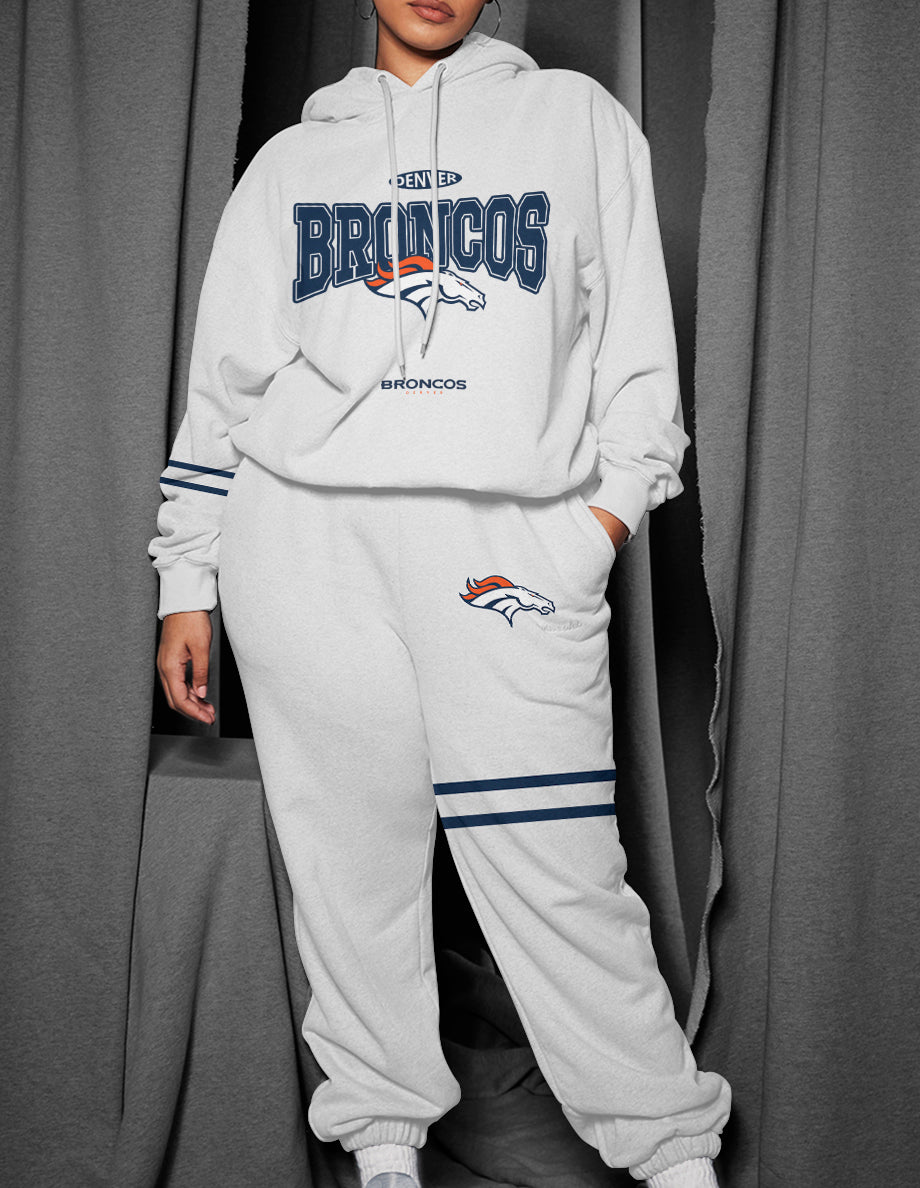 Denver Broncos 3D Printed Pullover Hoodie And Sweatpant 2pcs Tracksuits