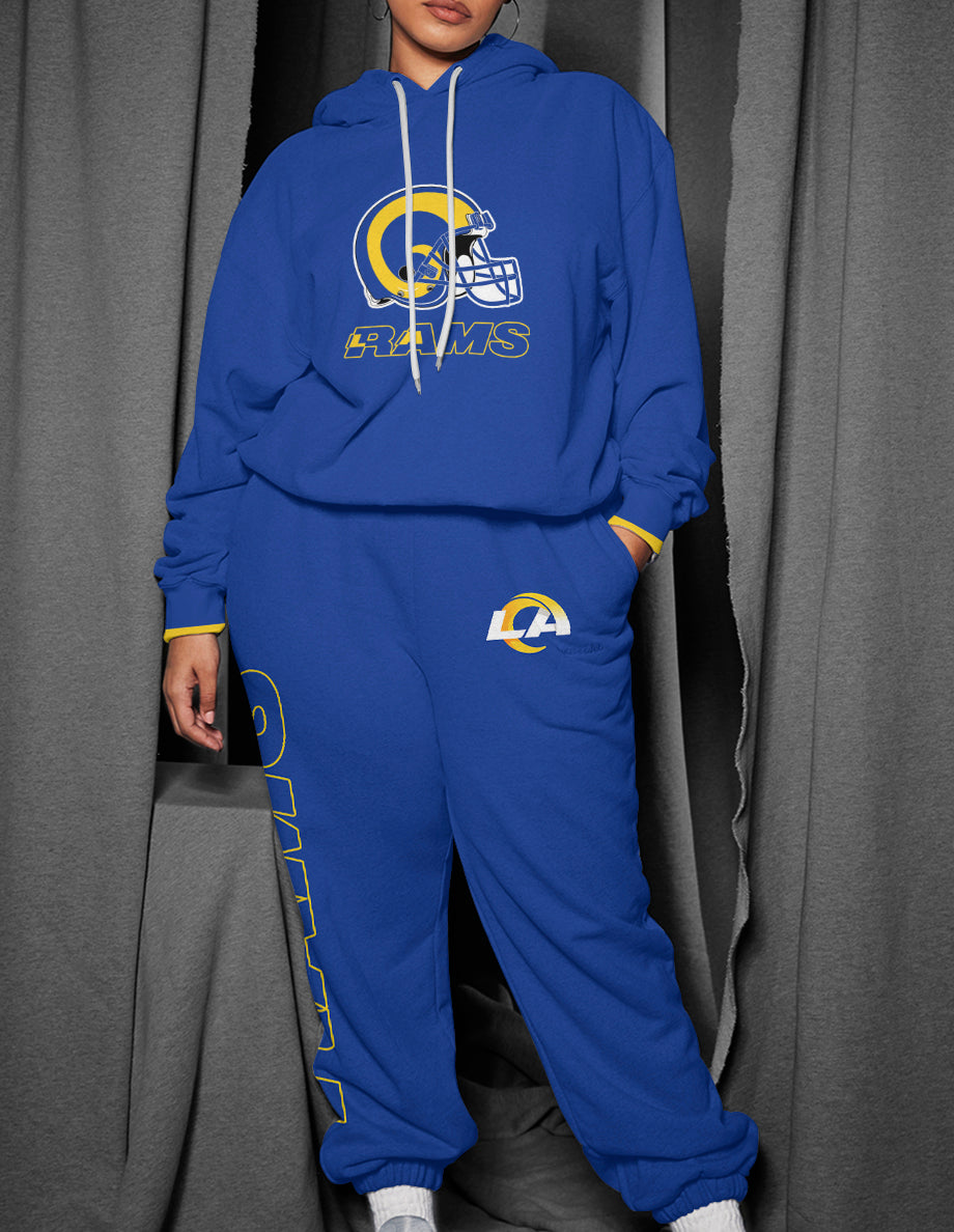 Los Angeles Rams 3D Printed Pullover Hoodie And Sweatpant 2pcs Tracksuits