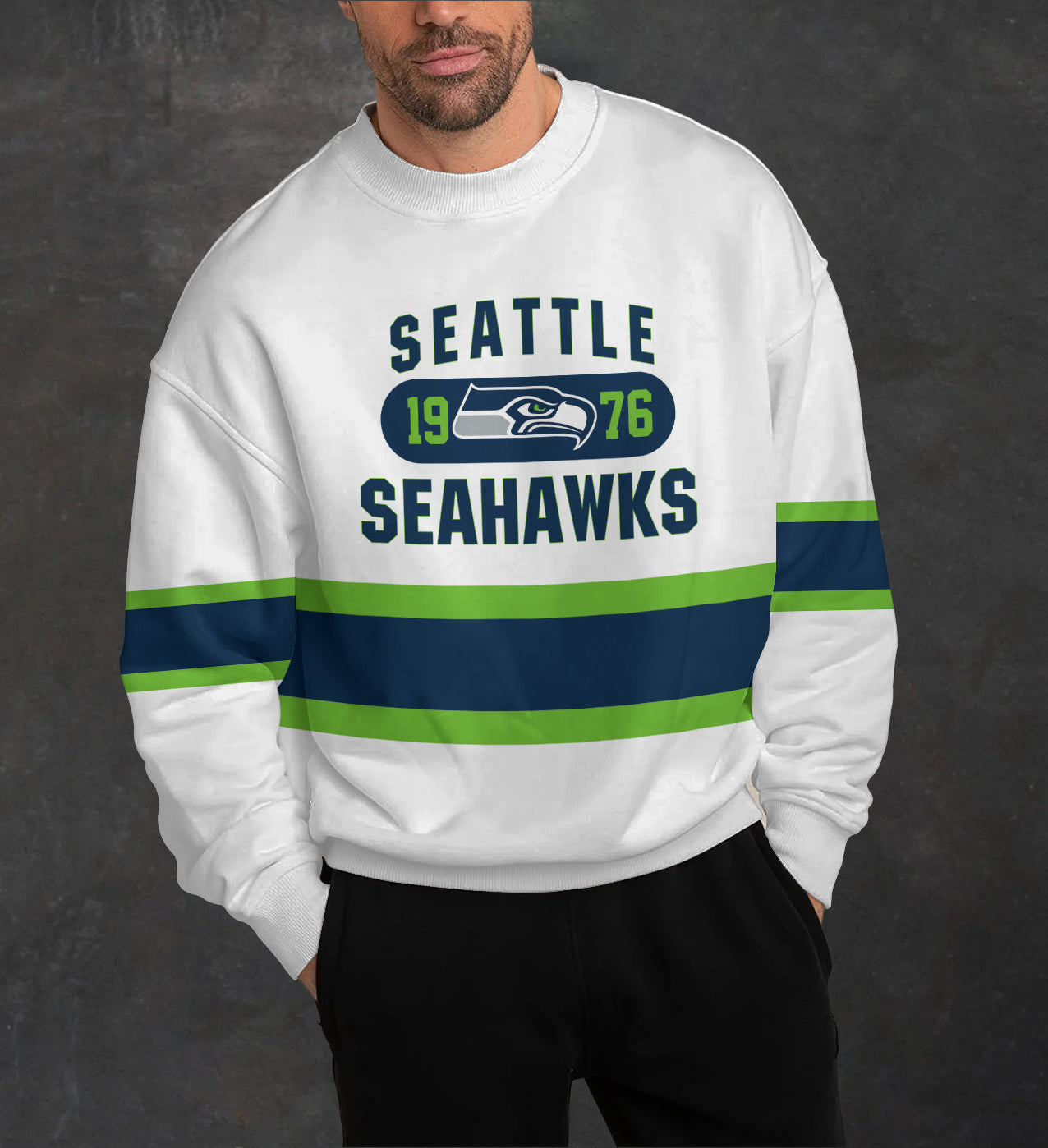 Seattle Seahawks 3D Limited Edition Crew Neck sweatshirt
