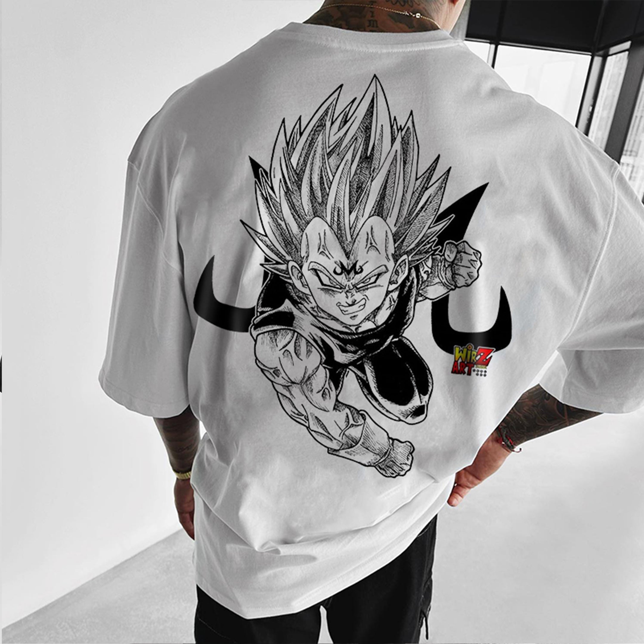Loose Cartoon Printing Men's Short Sleeve T-shirt
