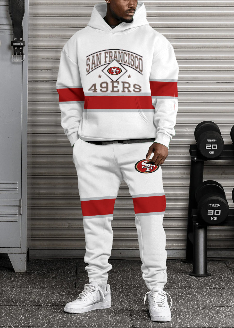 San Francisco 49ers 3D Printed Pullover Hoodie And Sweatpant 2pcs Tracksuits