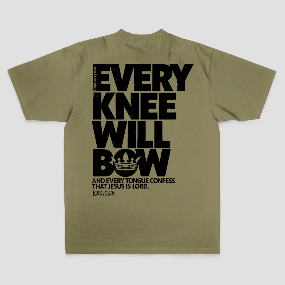 Every Knee Will Bow Printed Men's T-Shirt