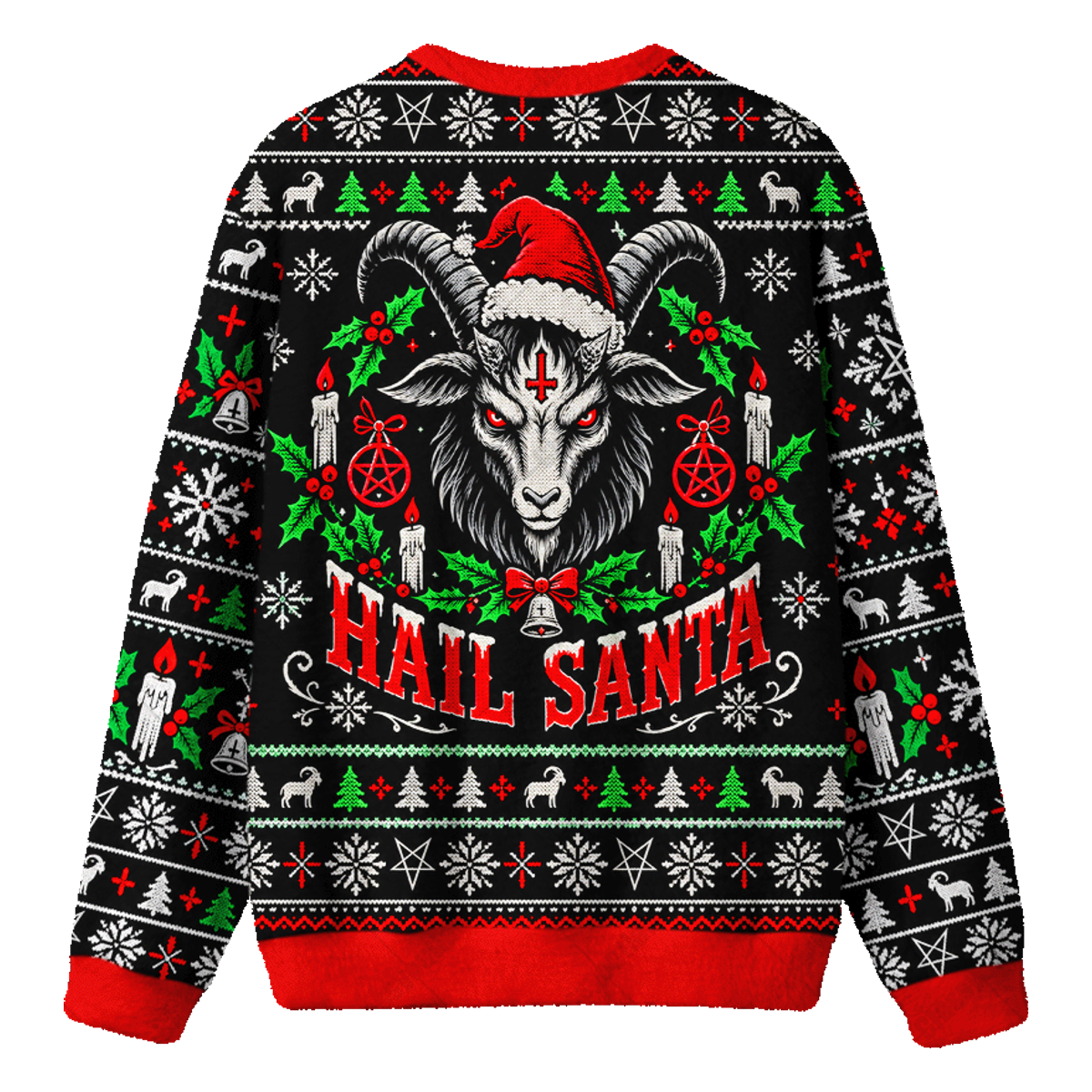 GOAT YULE UGLY CHRISTMAS SWEATSHIRT — image 2