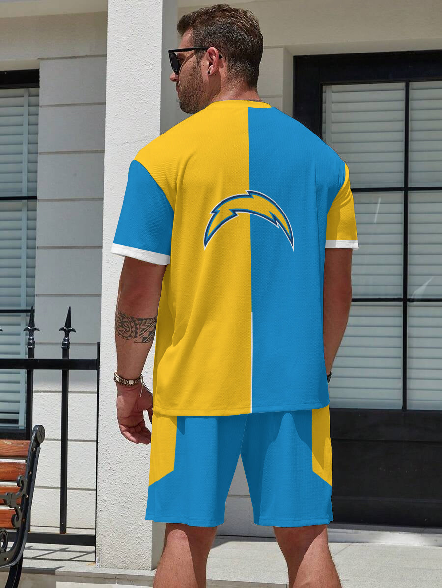 Los Angeles Chargers  Limited Edition Top And Shorts Two-Piece Suits