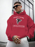 Atlanta Falcons Printed Hooded Pocket Pullover Hoodie