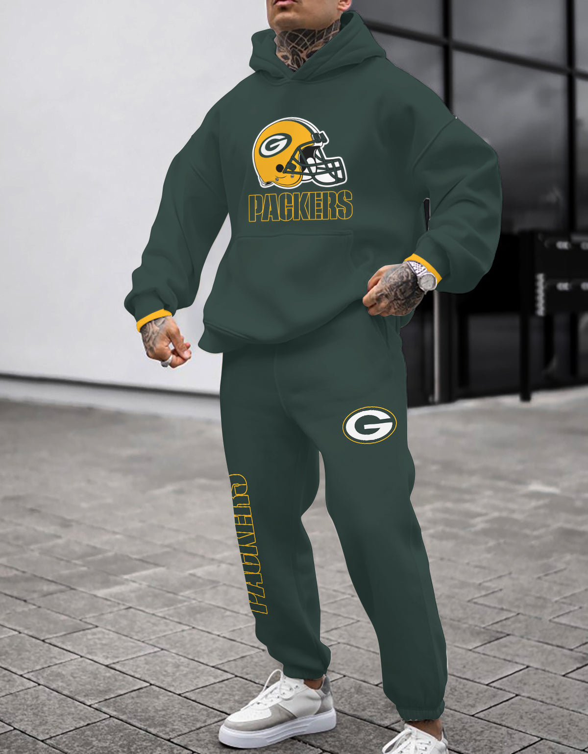 Green Bay Packers 3D Printed Pullover Hoodie And Sweatpant 2pcs Tracksuits