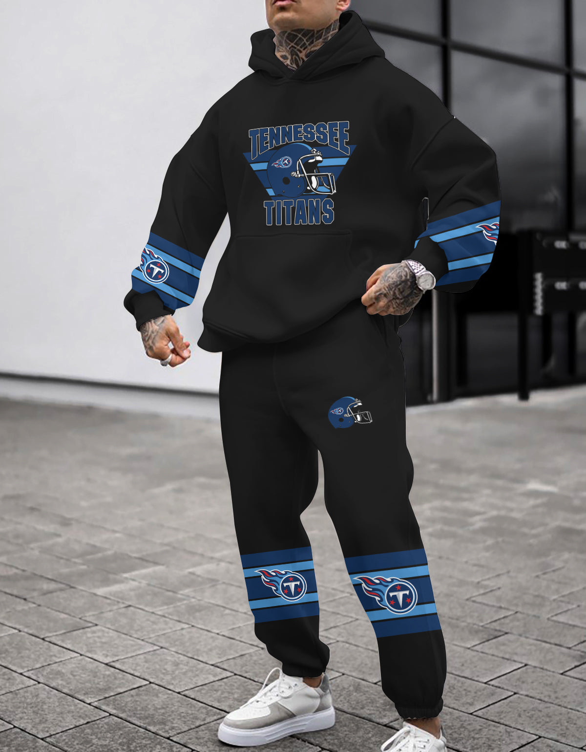 Tennessee Titans 3D Printed Pullover Hoodie And Sweatpant 2pcs Tracksuits