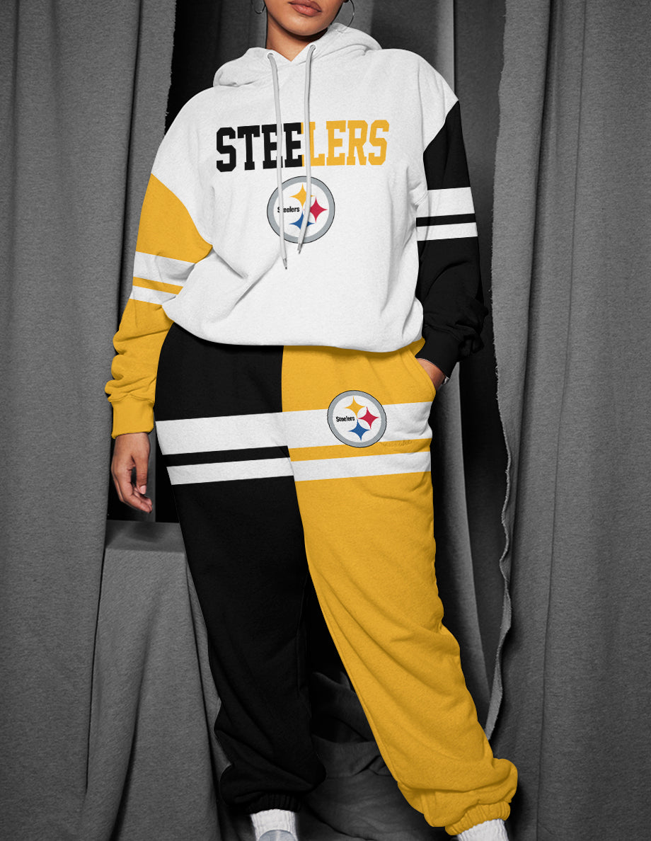 Pittsburgh Steelers 3D Printed Pullover Hoodie And Sweatpant 2pcs Tracksuits