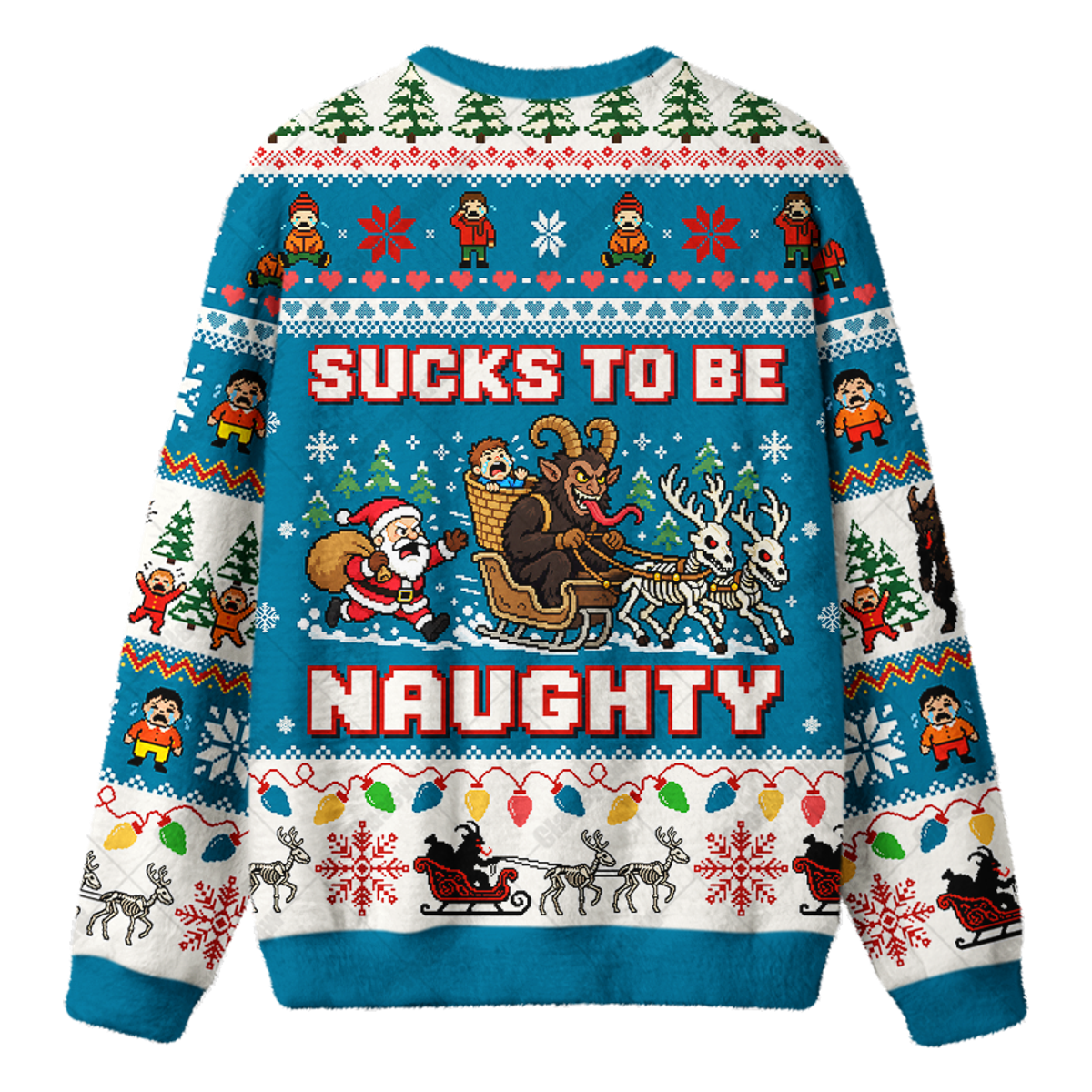 KRAMPUS NAUGHTY UGLY CHRISTMAS SWEATSHIRT — image 2