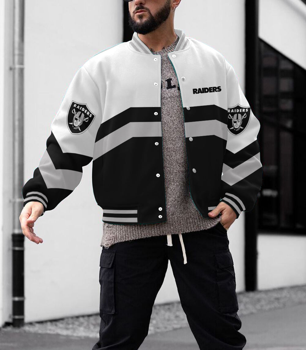 Las Vegas Raiders Men's Limited Edition Full-Snap Casual Jacket