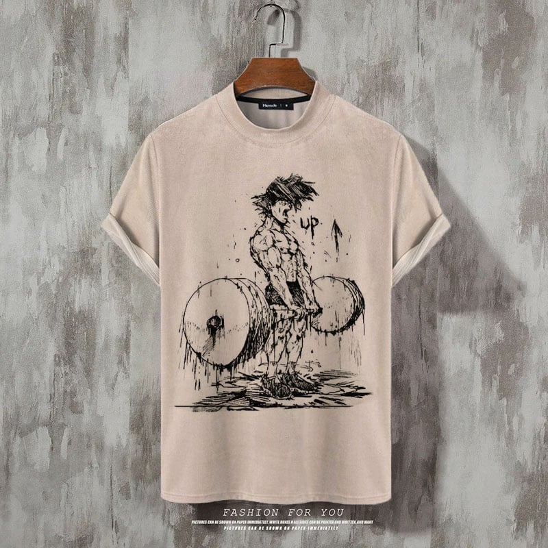 Men's Fashion Print Casual Short Sleeve T-Shirt