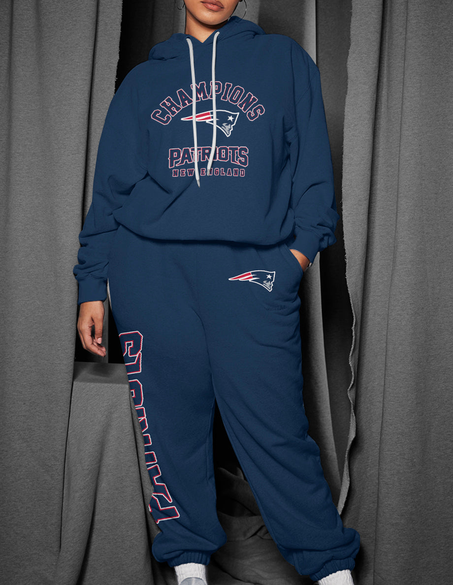New England Patriots 3D Printed Pullover Hoodie And Sweatpant 2pcs Tracksuits