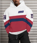 New York Giants Printed Hooded Pocket Pullover Hoodie