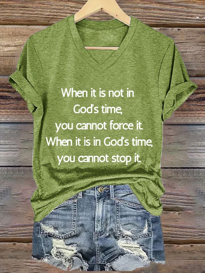 Women'S Casual Faith Short Sleeve T-Shirt
