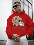 San Francisco 49ers Printed Hooded Pocket Pullover Hoodie