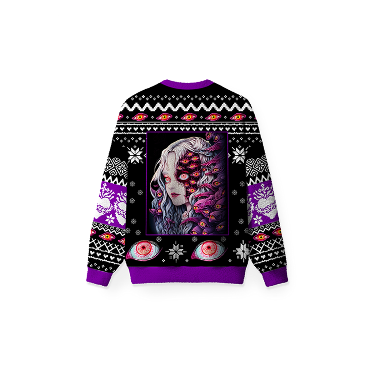 PURPLE EYE REALM UGLY CHRISTMAS SWEATSHIRT — image 2