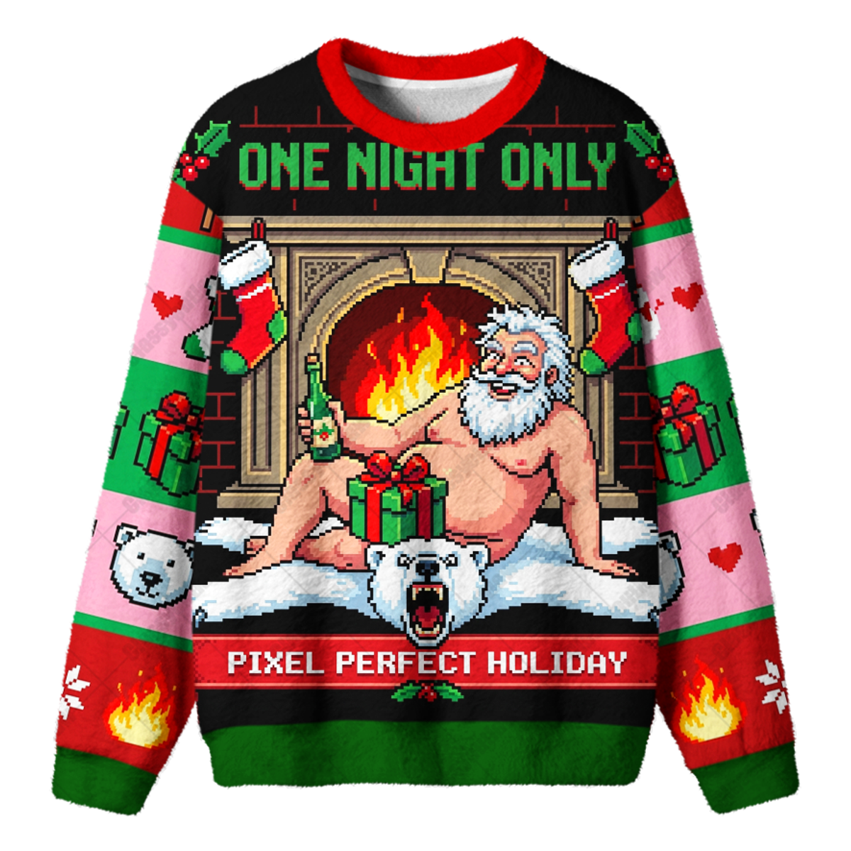 PIXEL HOLIDAY UGLY CHRISTMAS SWEATSHIRT — image 1