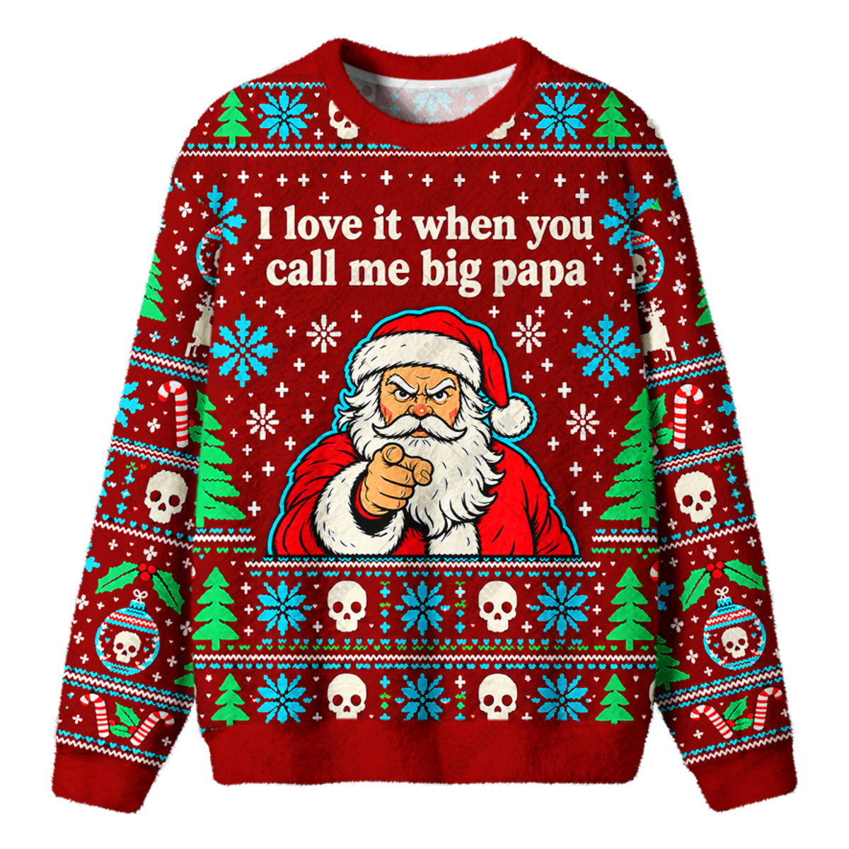 BIG PAPA UGLY CHRISTMAS SWEATSHIRT — image 1