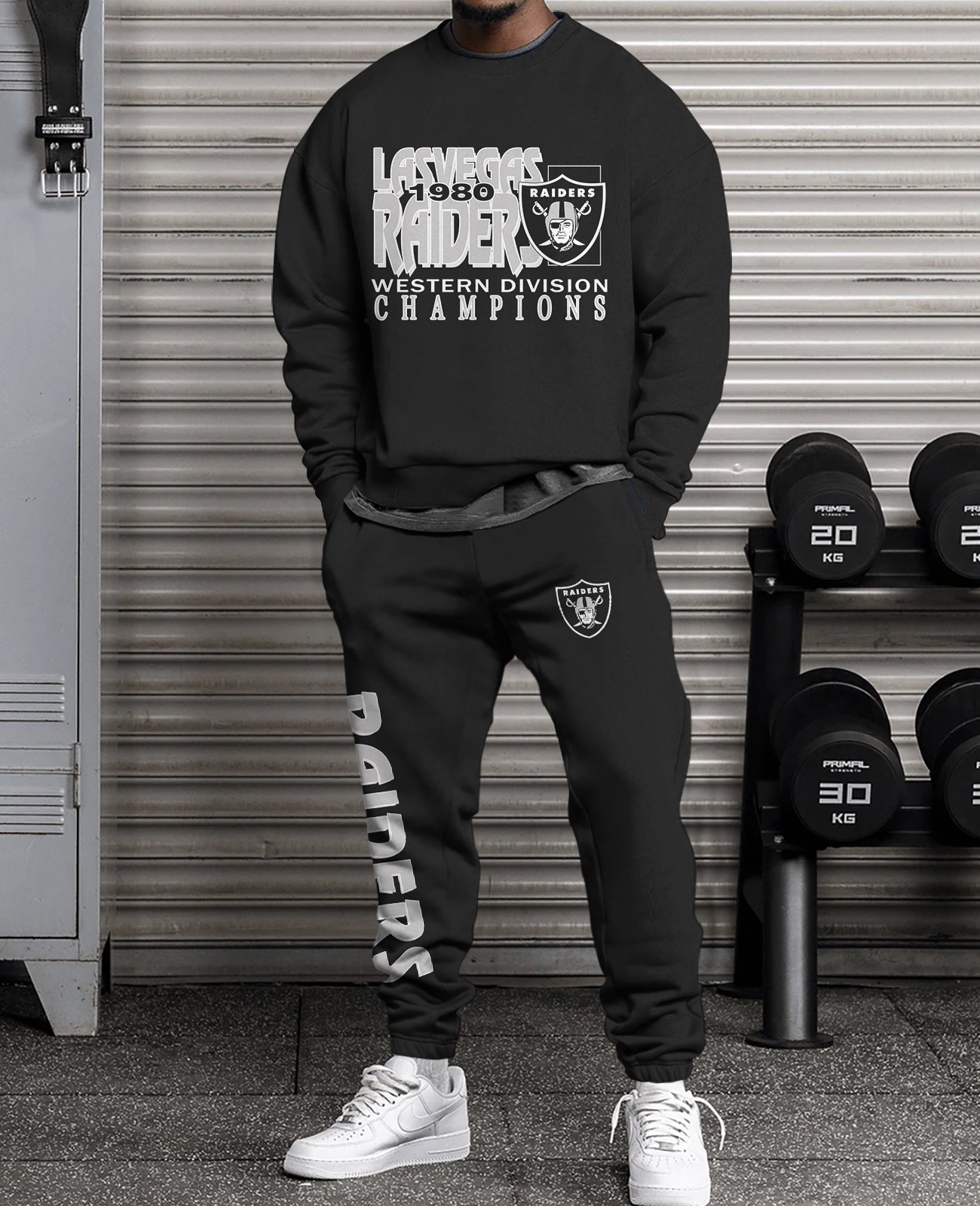 Las Vegas Raiders  3D sweatsuit and sweatpants 2 piece outfits