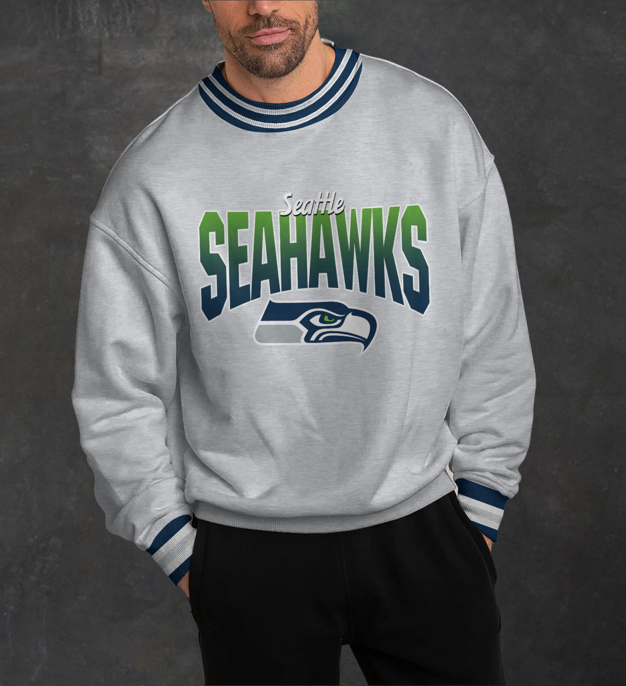 Seattle Seahawks 3D Limited Edition Crew Neck sweatshirt