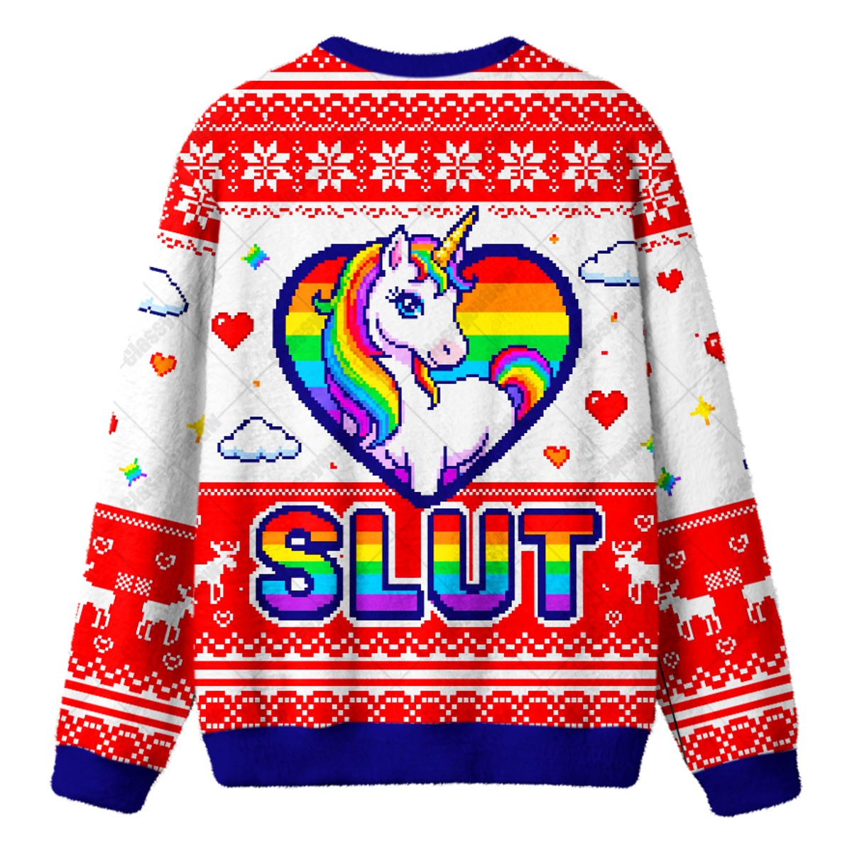 SLUT UGLY CHRISTMAS SWEATSHIRT — image 2