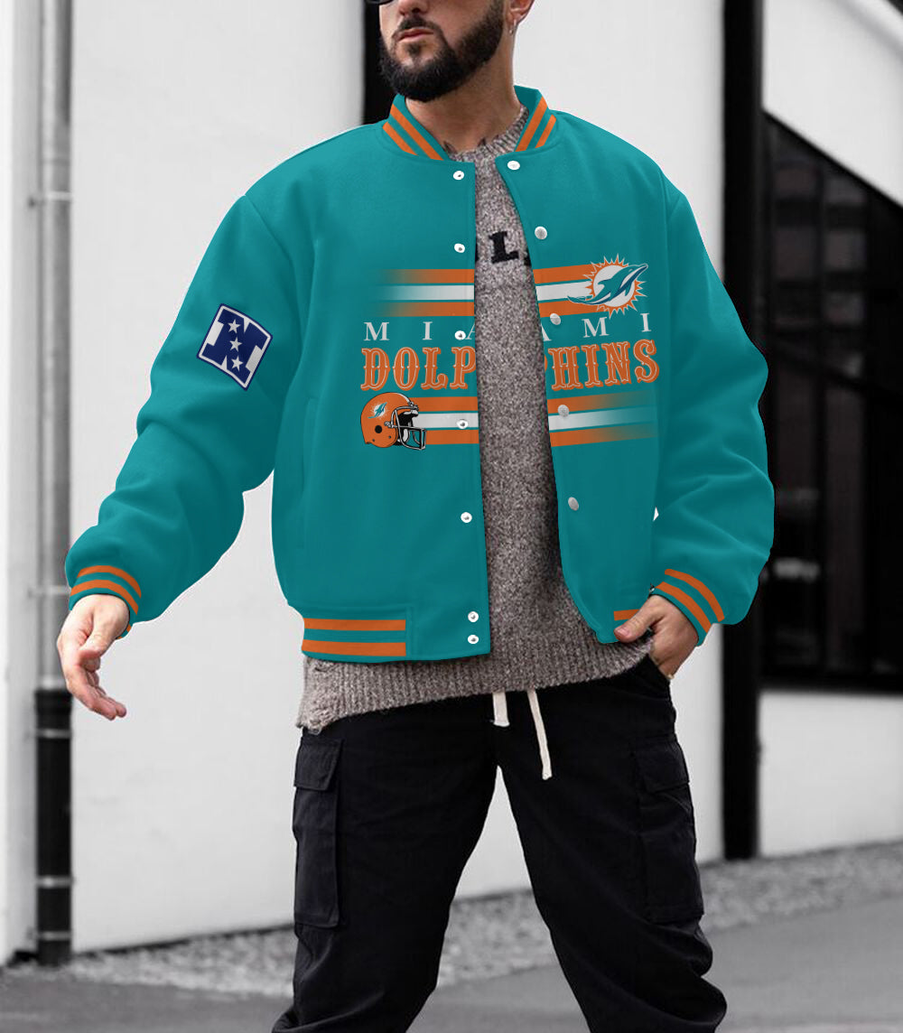 Miami Dolphins Men's Limited Edition Full-Snap Casual Jacket