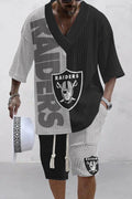Las Vegas Raiders Limited Edition Top And Shorts Two-Piece Suits