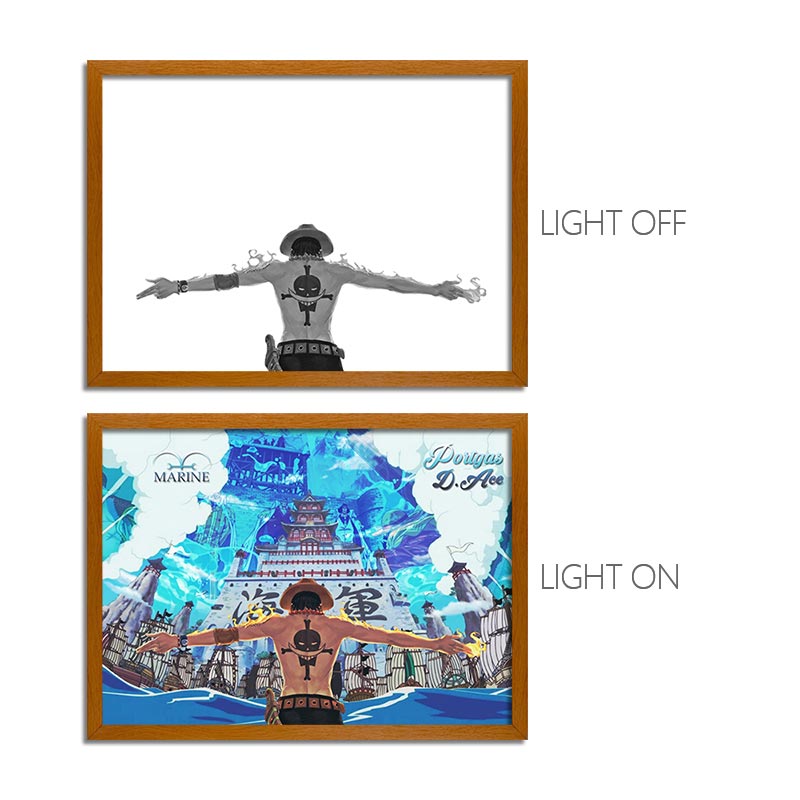 One Piece Anime Light Box Series – LED Light Painting Photo Frames & Wall Art