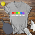 Funny Pickleball Shirt –  Pickleball Retro Balls V-Neck T-Shirt