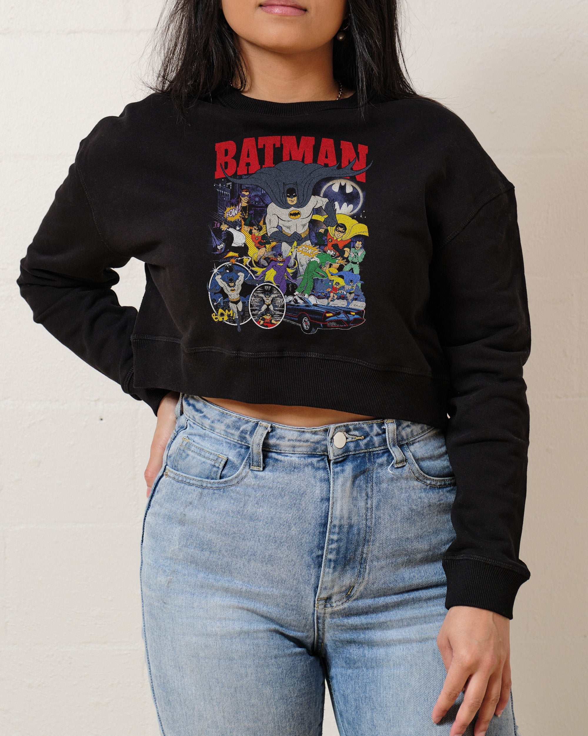 Batman Animated Vintage Crop Jumper