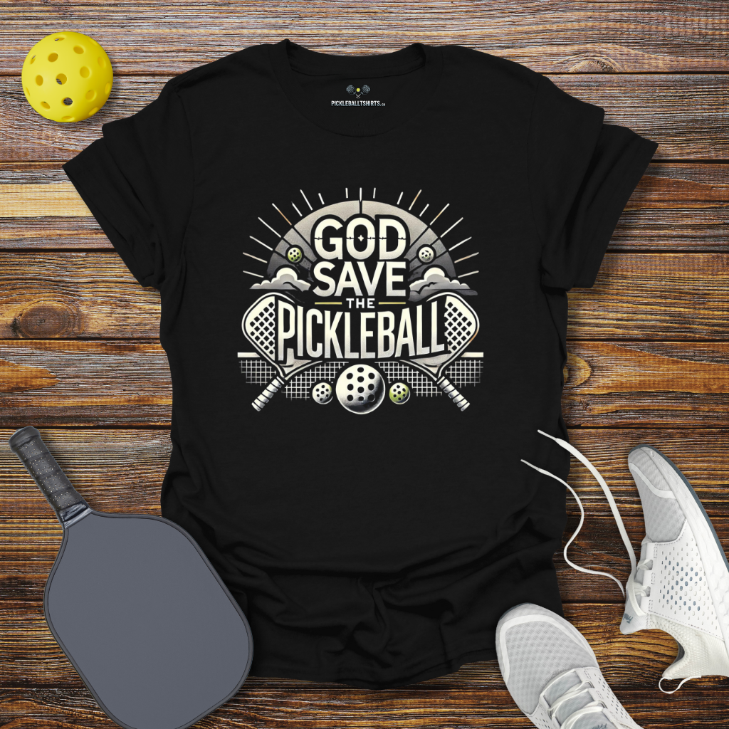 Funny Pickleball Shirt –  God Save the Pickleball T-Shirt