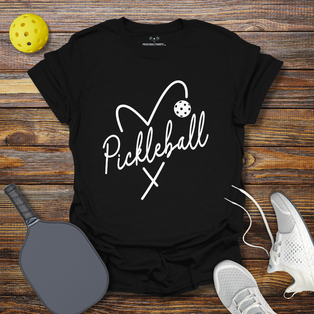 Cute Pickleball Shirt for Women – Pickleball Heart Tee