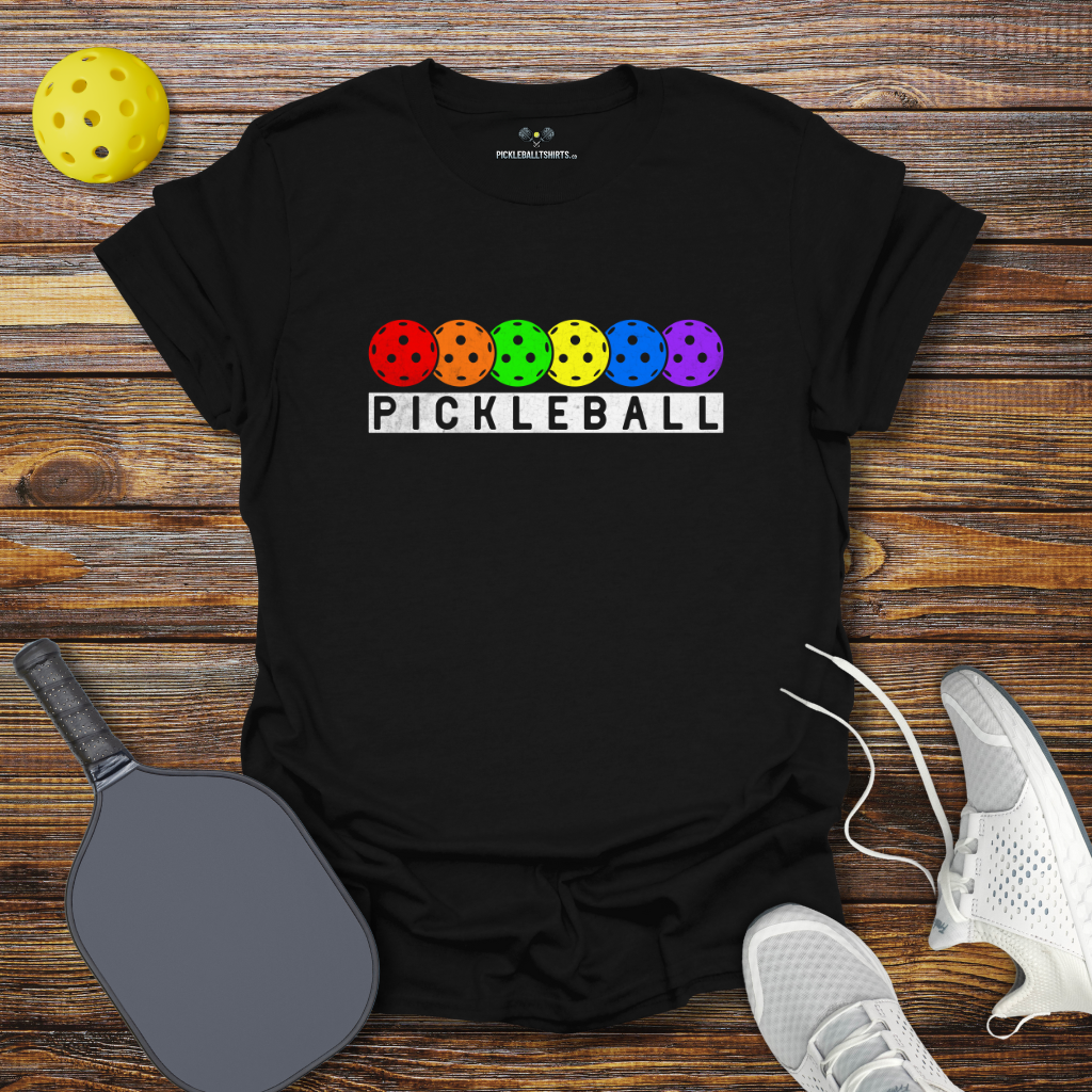 Funny Pickleball Shirt –  Pickleball Retro Balls T-Shirt