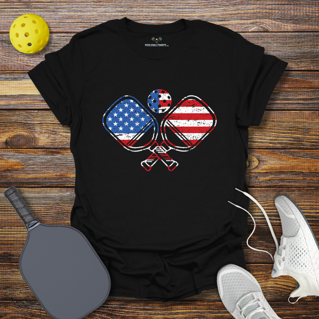 Funny Pickleball Shirt –  USA Pickleball Padles T-Shirt