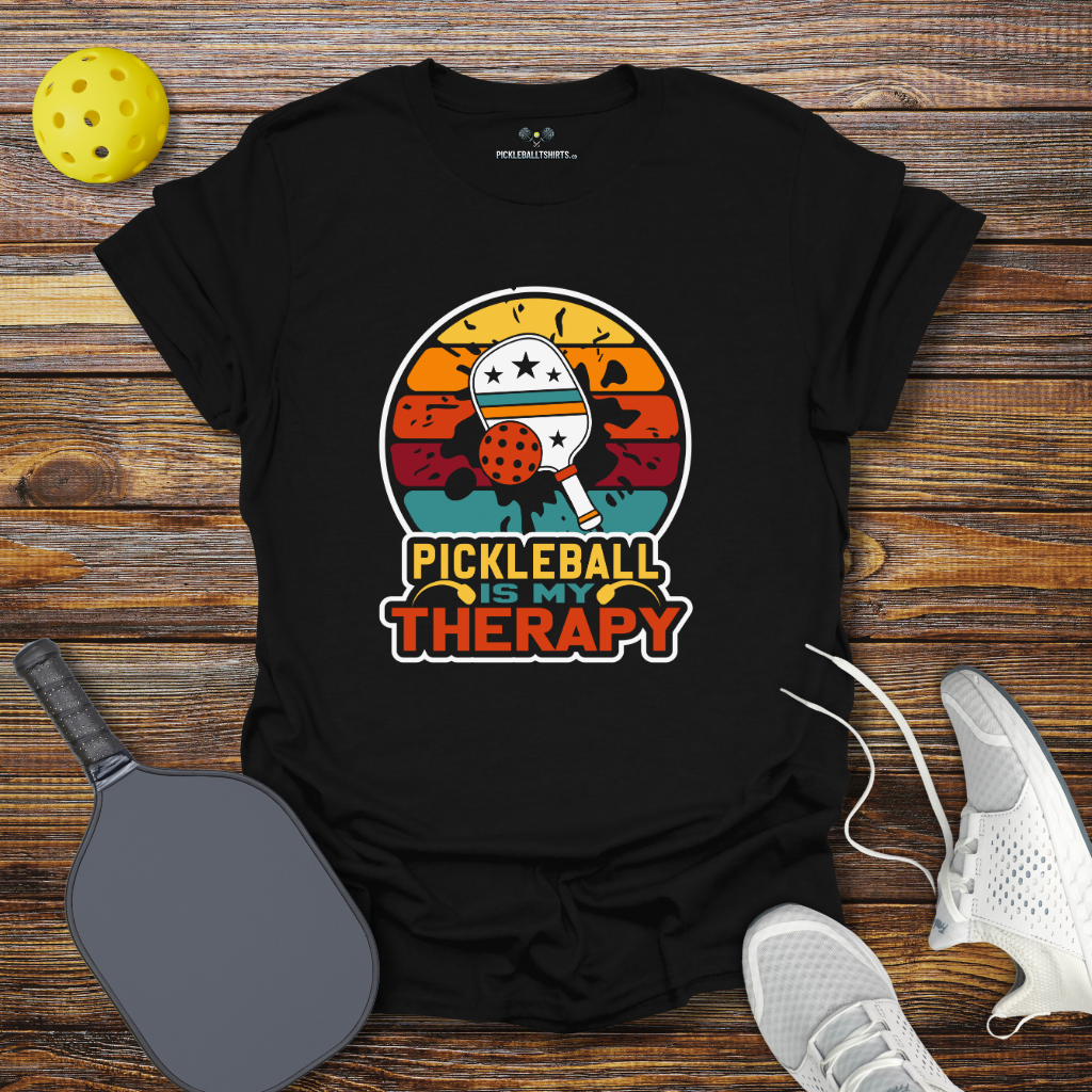 Funny Pickleball Shirt –  Pickleball is My Therapy T-Shirt