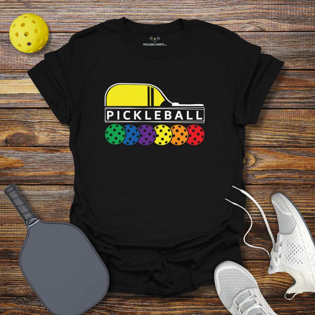 Funny Pickleball Shirt –  Pickleball Colored Balls T-Shirt