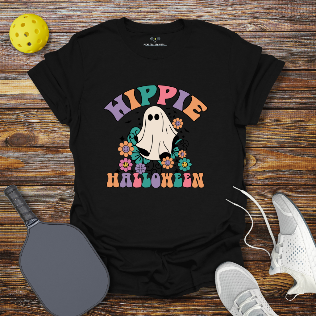 Funny Pickleball Shirt –  Hippie Halloween T-Shirt